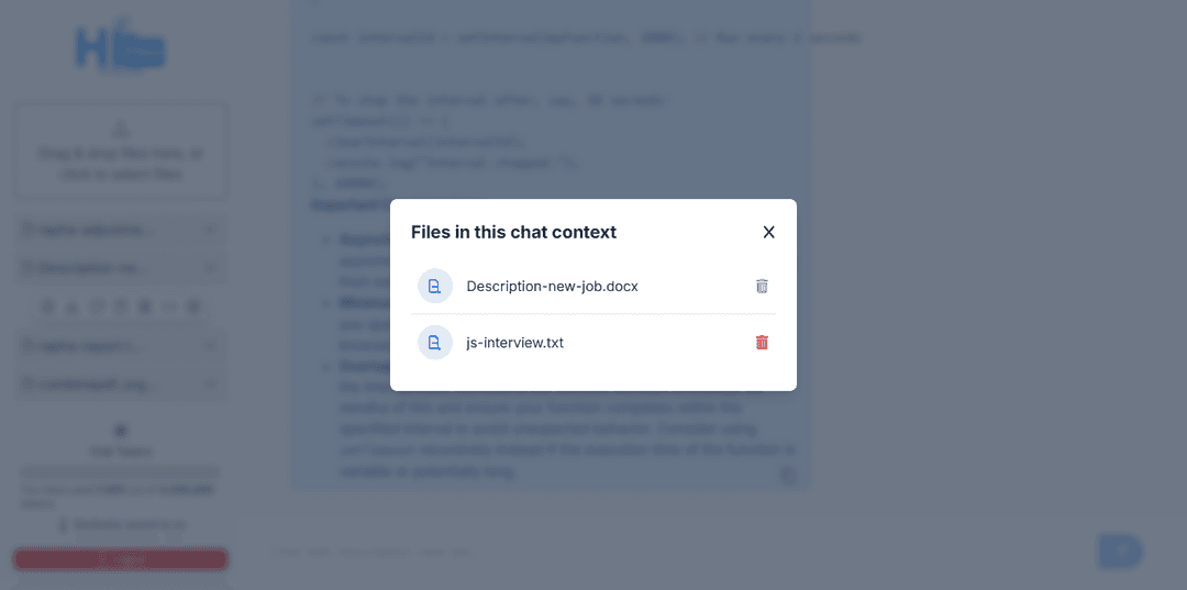 HiFiles - AI Powered Document Assistant, Files Chat, Ask Docs